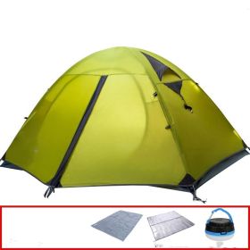 Pasture Gaodi Tent Cold Mountain Field Camping Equipment Outdoor Storm Tent (Option: Green-3air)