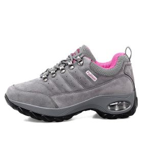 Sneakers Air Cushion Sole Casual Shoes (Option: Grey rose red-35)