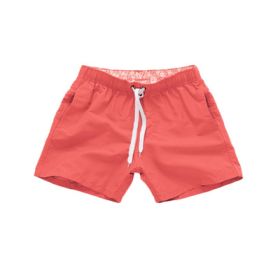 Beach Pants Men's Shorts Summer Surf Pants (Option: Pink-M)