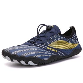 New Cross-border Five-finger Shoes Diving Fishing Couple Outdoor Wading River Upstream Shoes (Option: Blue-41)