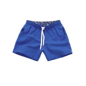 Beach Pants Men's Shorts Summer Surf Pants (Option: Royal Blue-XL)