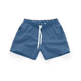 Beach Pants Men's Shorts Summer Surf Pants (Option: Navy Blue-3XL)